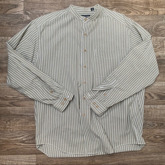 J. Peterman Mandarin Collar Button Down Shirt - Picture 12 of 15